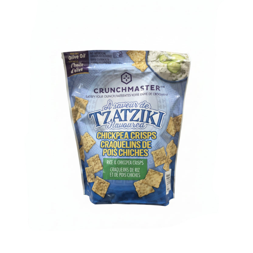 Crunchmaster Tzatziki Chickpea Crackers - 1 x 454 Grams