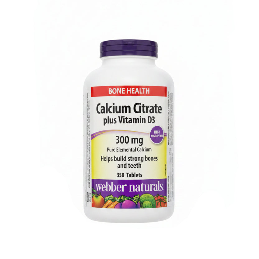 Webber Naturals Calcium Citrate + D - 1 x 450 Grams