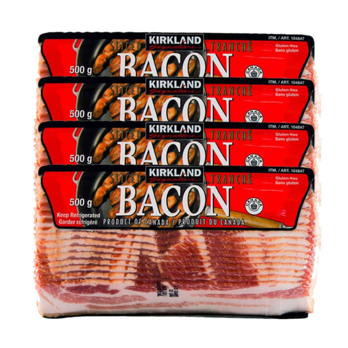Image of Kirkland Sliced Bacon - 4 x 500 Grams