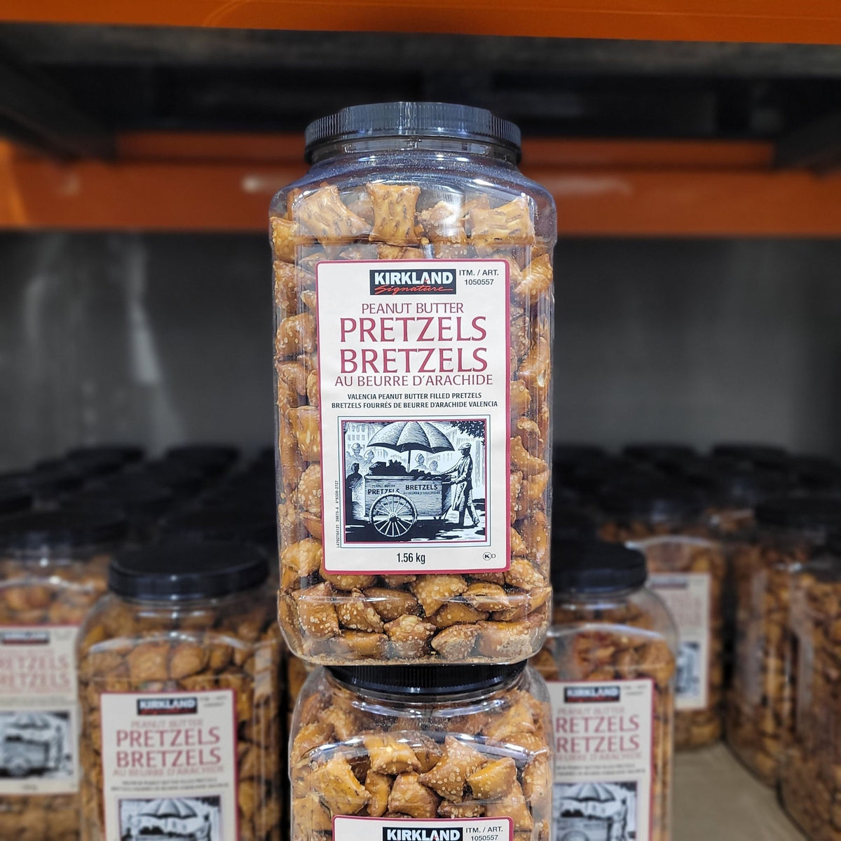 Image of Kirkland Signature Peanut Butter Pretzels - 1 x 1.56 Kilos