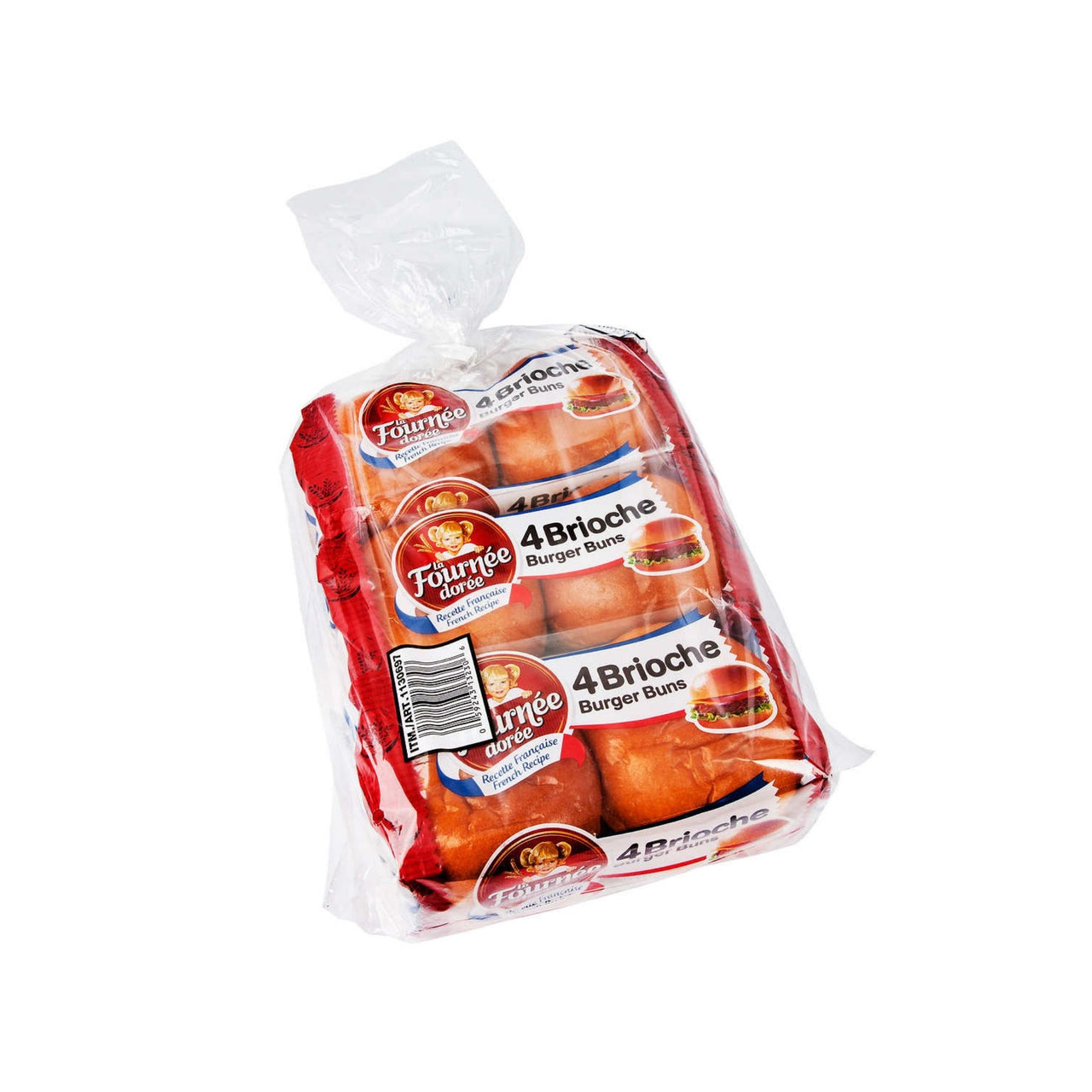 Image of La Fournee Doree Brioche Burger Buns 3x200g