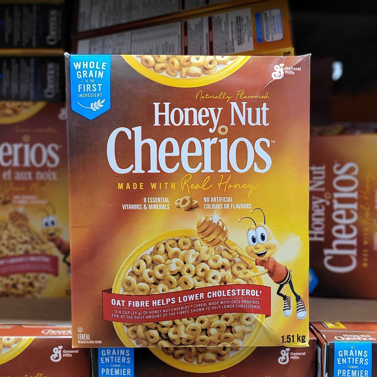 Image of General Mills Honey Nut Cheerios Cereal - 1 x 1.51 Kilos