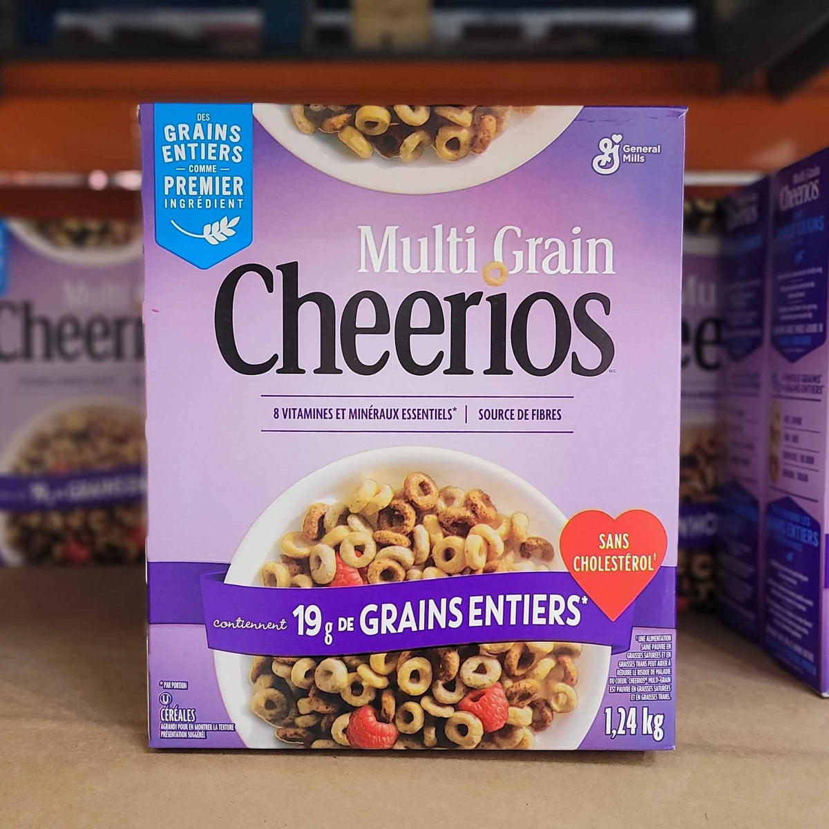 Image of General Mills Multi-Grain Cheerios Cereal - 1 x 1.24 Kilos