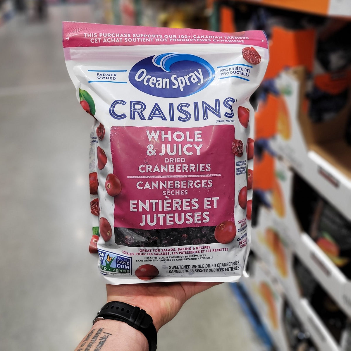 Image of Ocean Spray Craisins Dried Cranberries - 1 x 1.8 Kilos