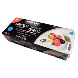 Image of Kirkland 3% Greek Yogurt 24-Pack - 1 x 2.4 Kilos