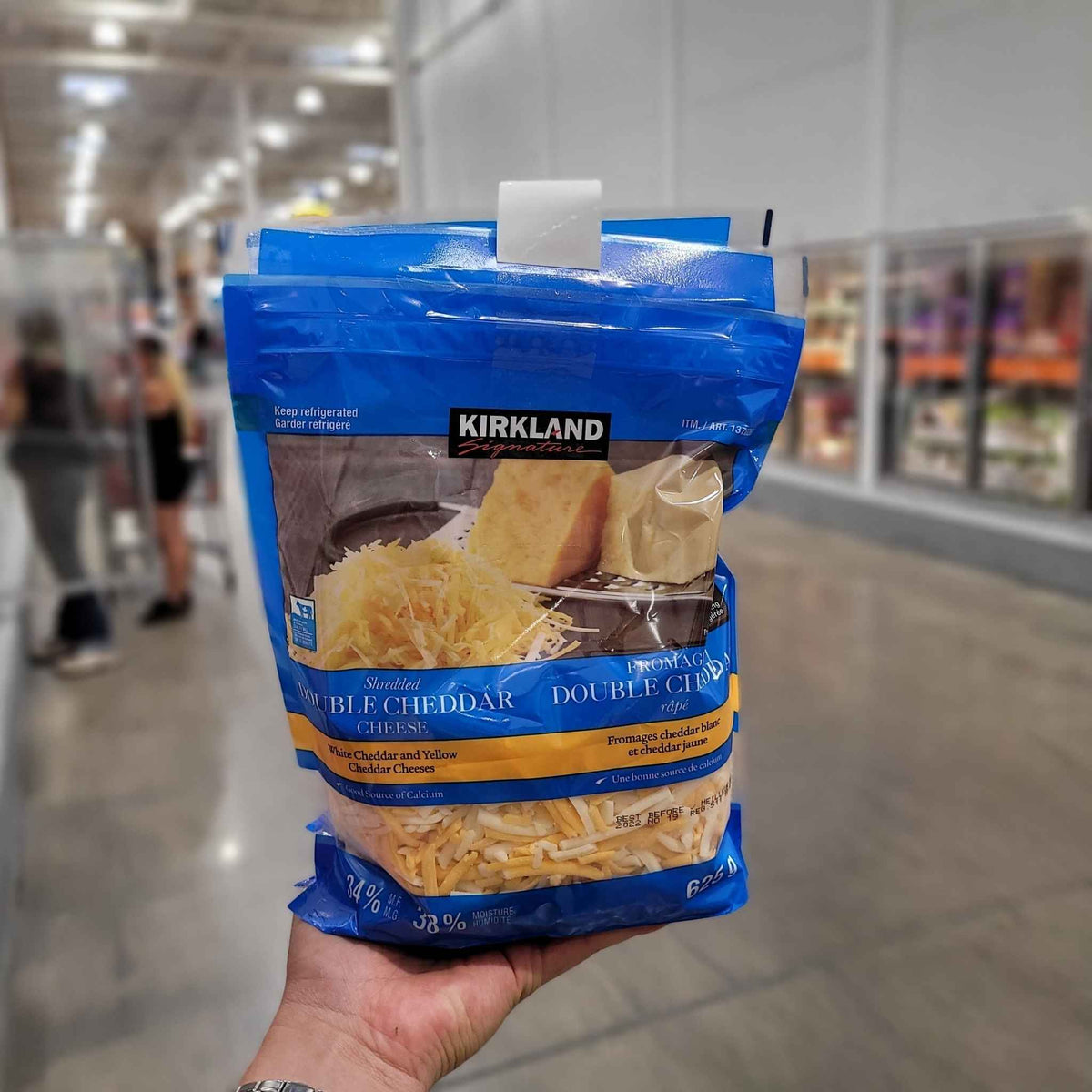 Image of Kirkland Signature Double Cheddar Shreds - 2 x 625 Grams