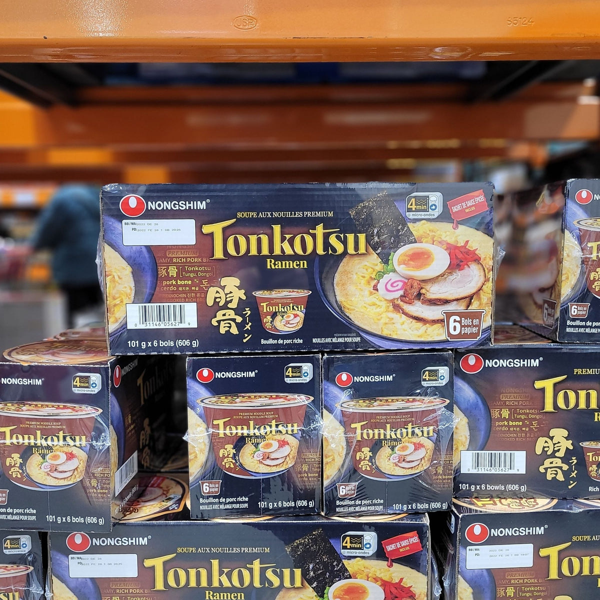 Image of Nongshim Tonkotsu Premium Ramen - 6 x 101 Grams