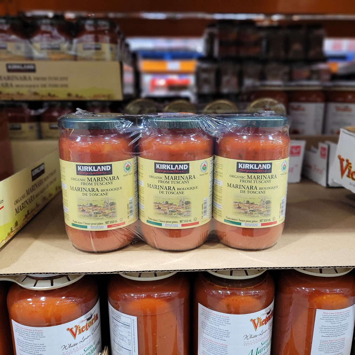 Image of Kirkland Signature Organic Tuscan Marinara Sauce 3-Pack - 3 x 650 Grams