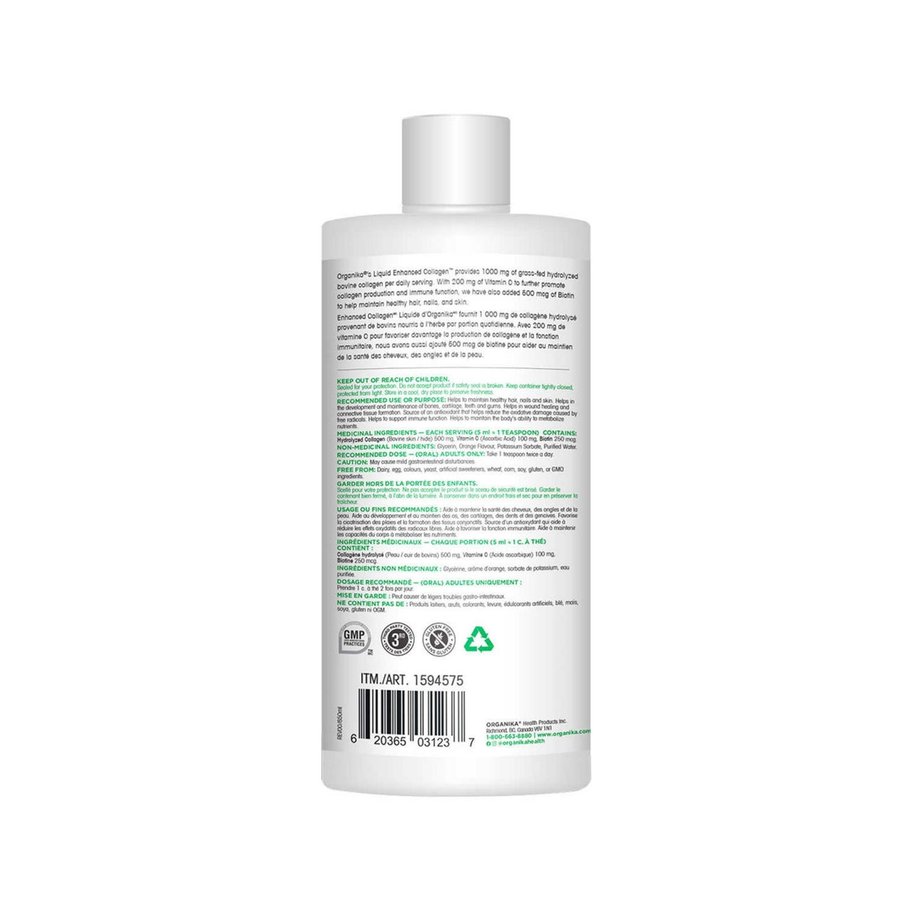 Image of Organika Liquid Collagen 850ml