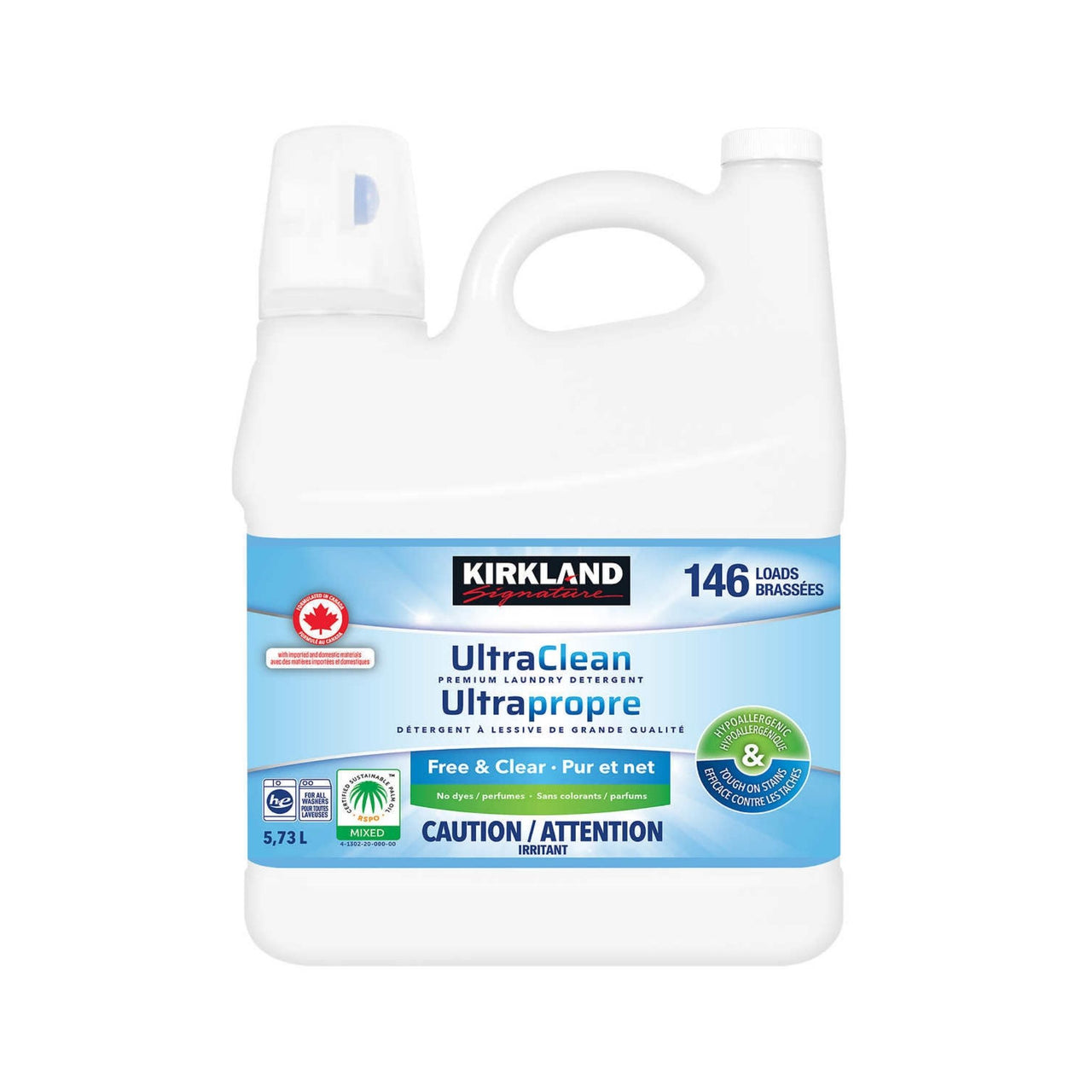 Image of Kirkland Signature Free & Clear Laundry Detergent - 1 x 6 Kilos