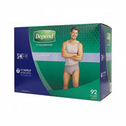 Image of Depend Underwear For Men, Small-Medium, 92-Pack - 1 x 4494 Grams