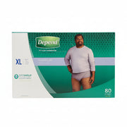 Image of Depend Underwear For Men, X-Large, 80-Pack - 1 x 4494 Grams