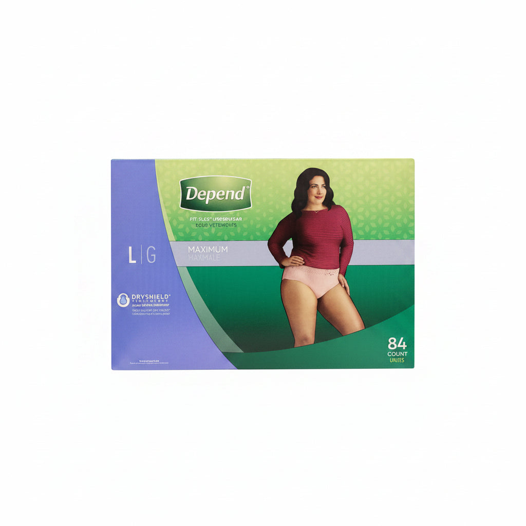 Image of Depend Underwear For Women, Large, 84-Pack - 1 x 4494 Grams