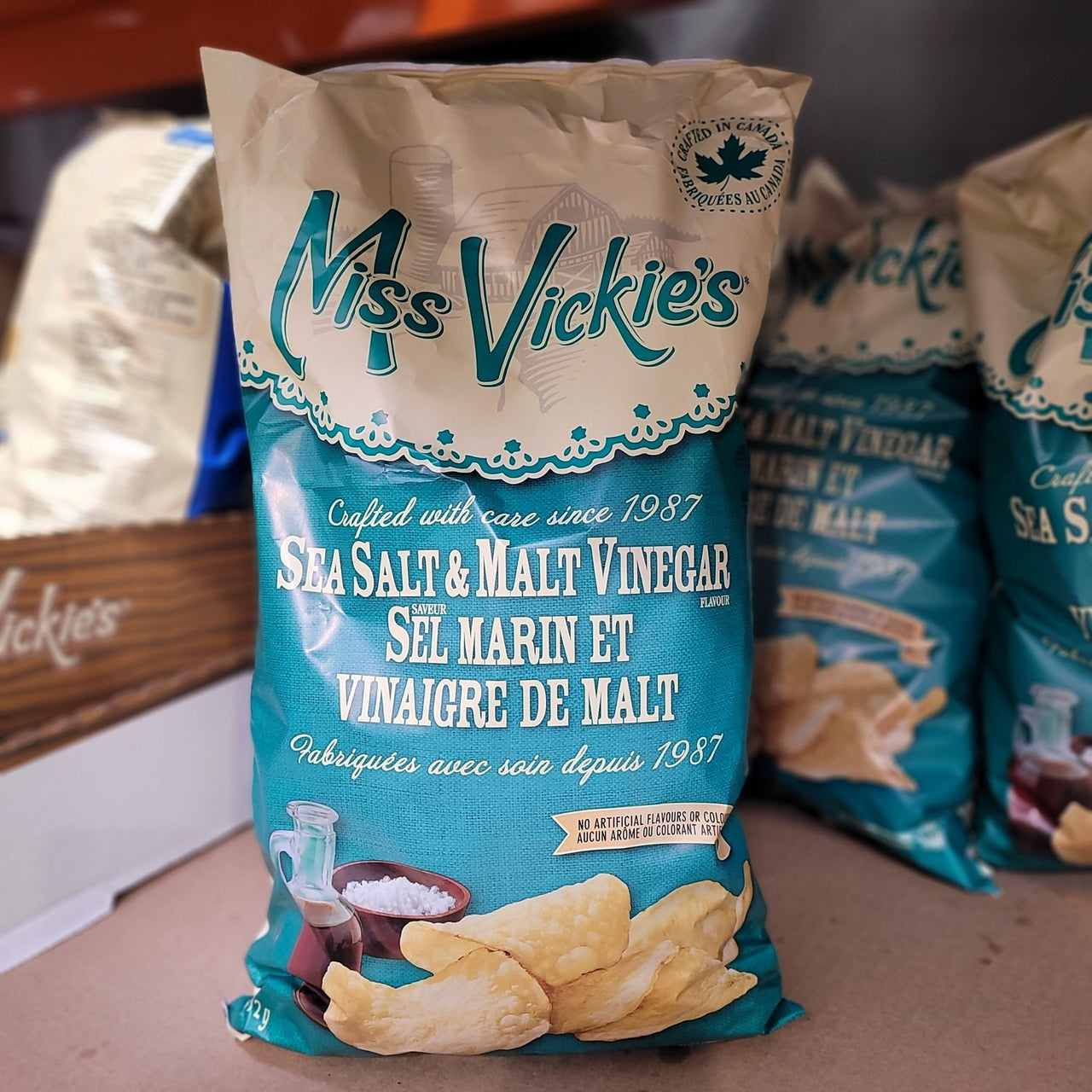 Image of Miss Vickie's Sea Salt & Vinegar Chips - 1 x 572 Grams