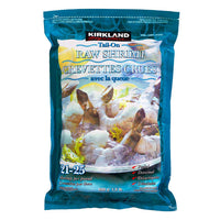 Thumbnail for Image of Kirkland Tail-On Frozen Raw Shrimp 21/25