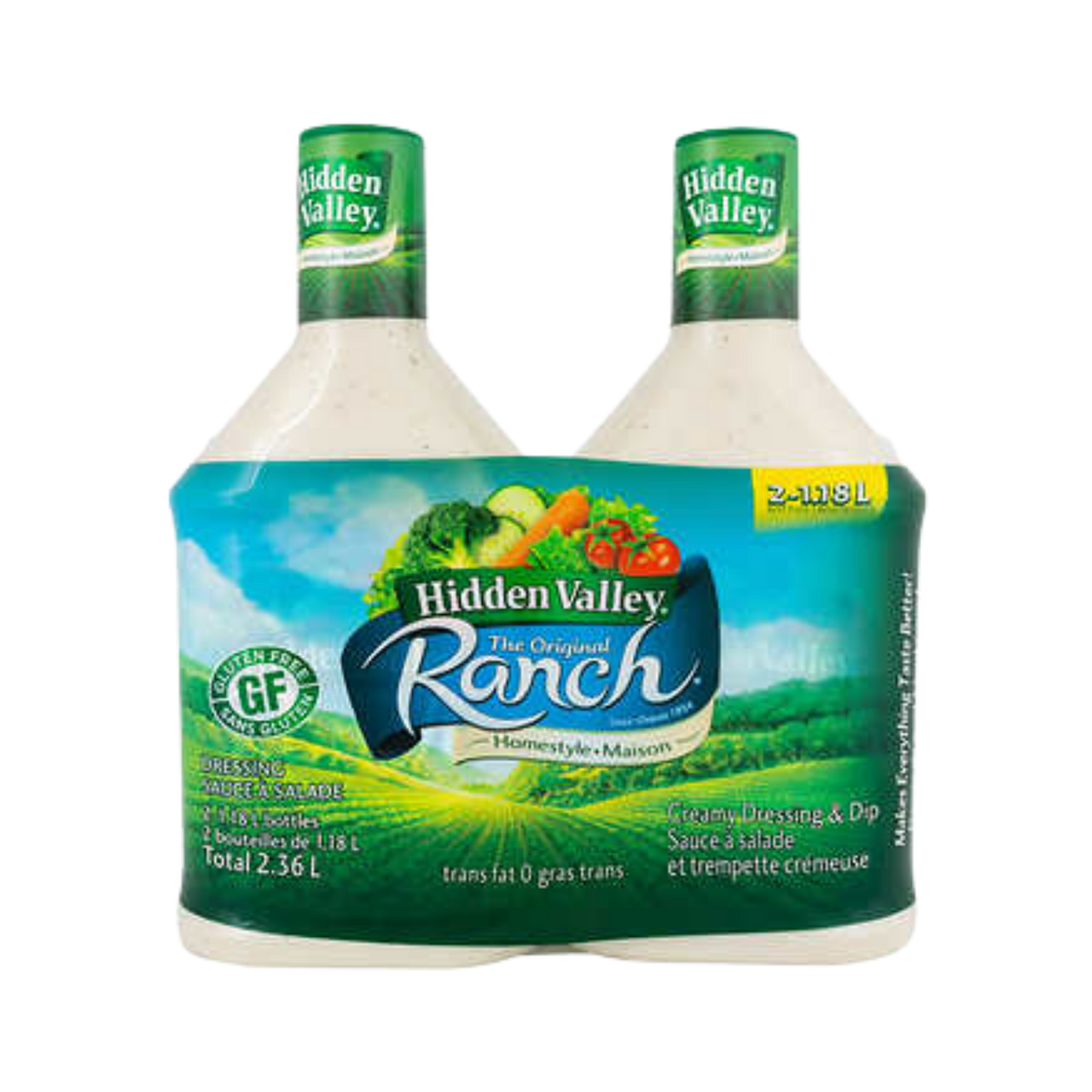 Image of Hidden Valley Ranch Homestyle Dressing - 2 x 1.8 Litres
