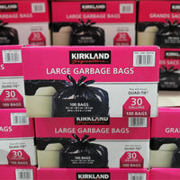 Thumbnail for Image of Kirkland Signature Large Garbage Bags, Pack of 100 - 1 x 2.1 Kilos