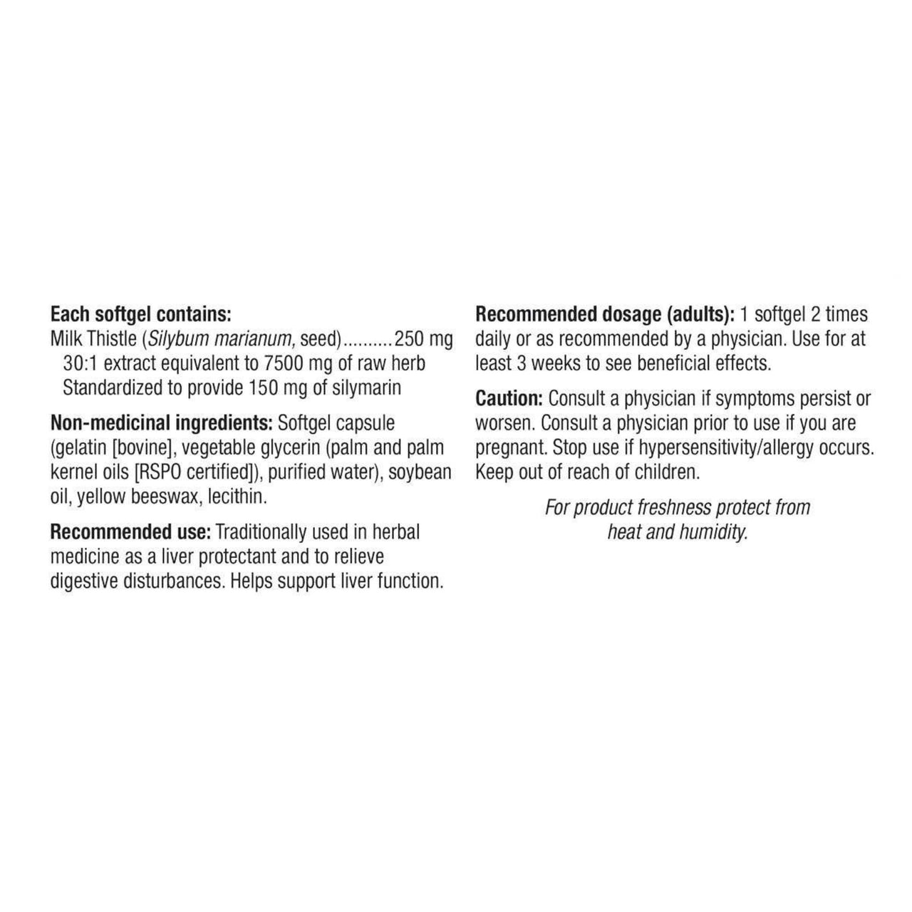 Image of Holista Extra Strength Milk Thistle 250mg - 240softgels
