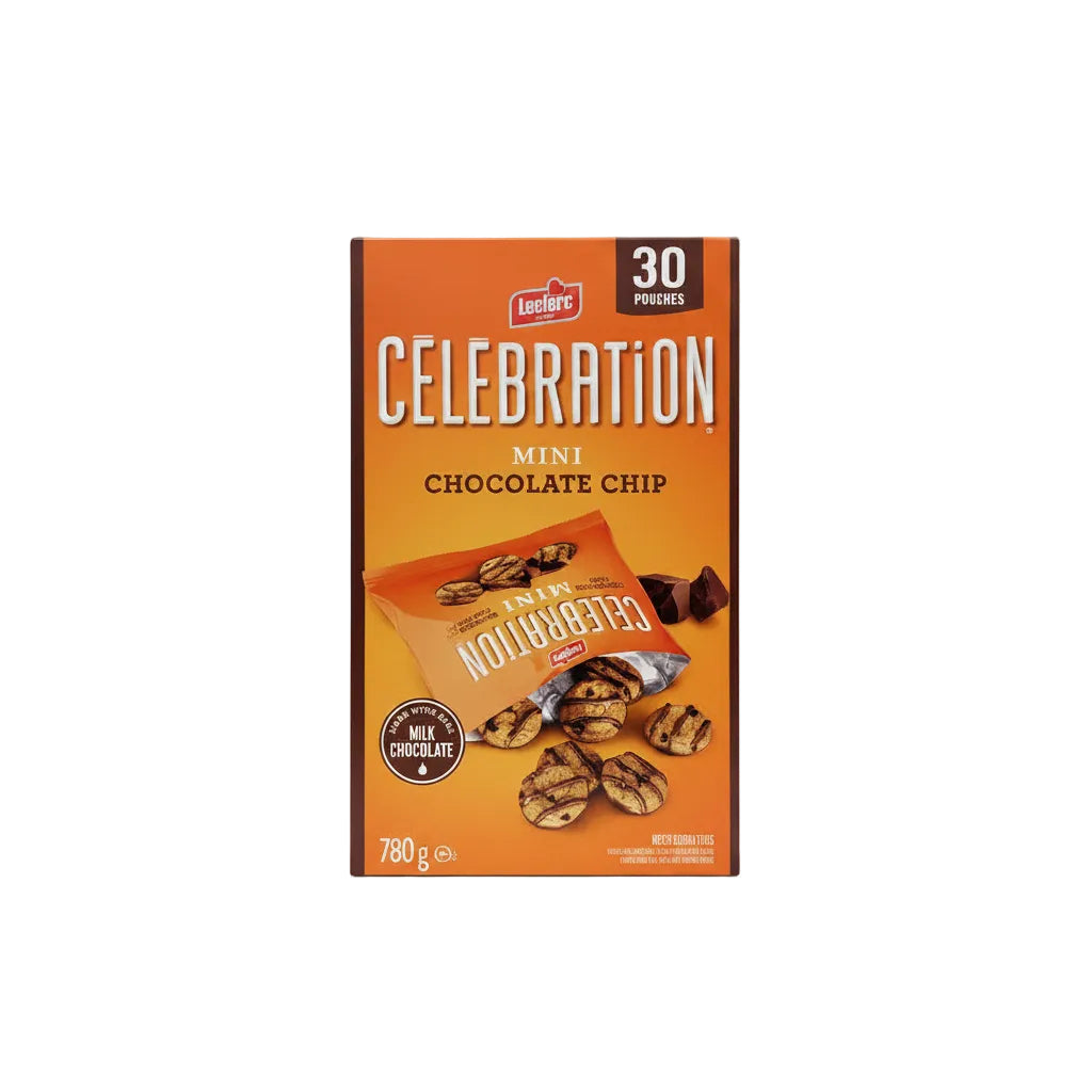Image of Celebration, Mini Chocolate Chip Cookies 30-Pack - 30 x 26 Grams