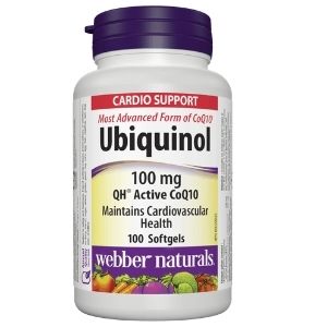 Image of Webber Naturals Ubiquinol 100mg Softgels 100-Pack - 1 x 135 Grams