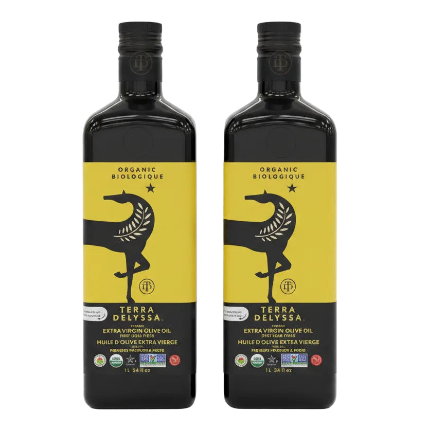 Image of Terra Delyssa Organic Extra Virgin Olive Oil 2-Pack - 2 x 1 Kilos