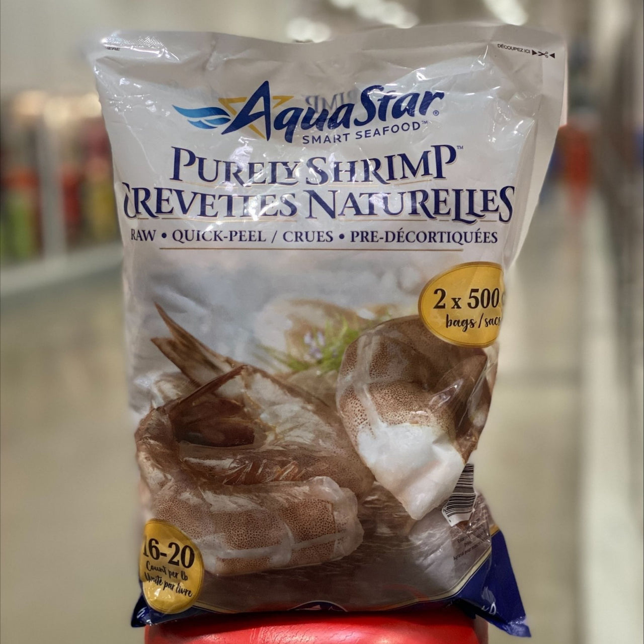 Image of Aqua Star Frozen Raw Quick Peel Shrimp 16-20 - 2 x 500 Grams