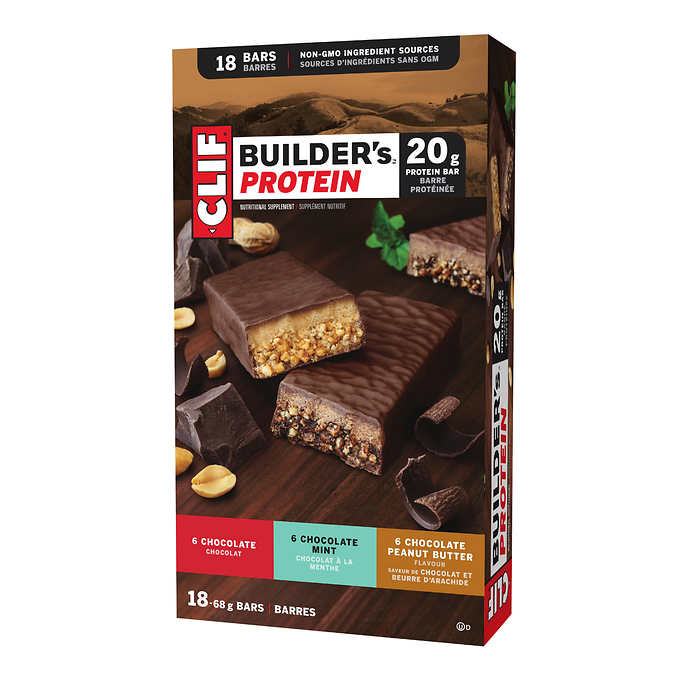 Image of Clif Builder's Protein Bar Variety 18-Pack - 18 x 68 Grams