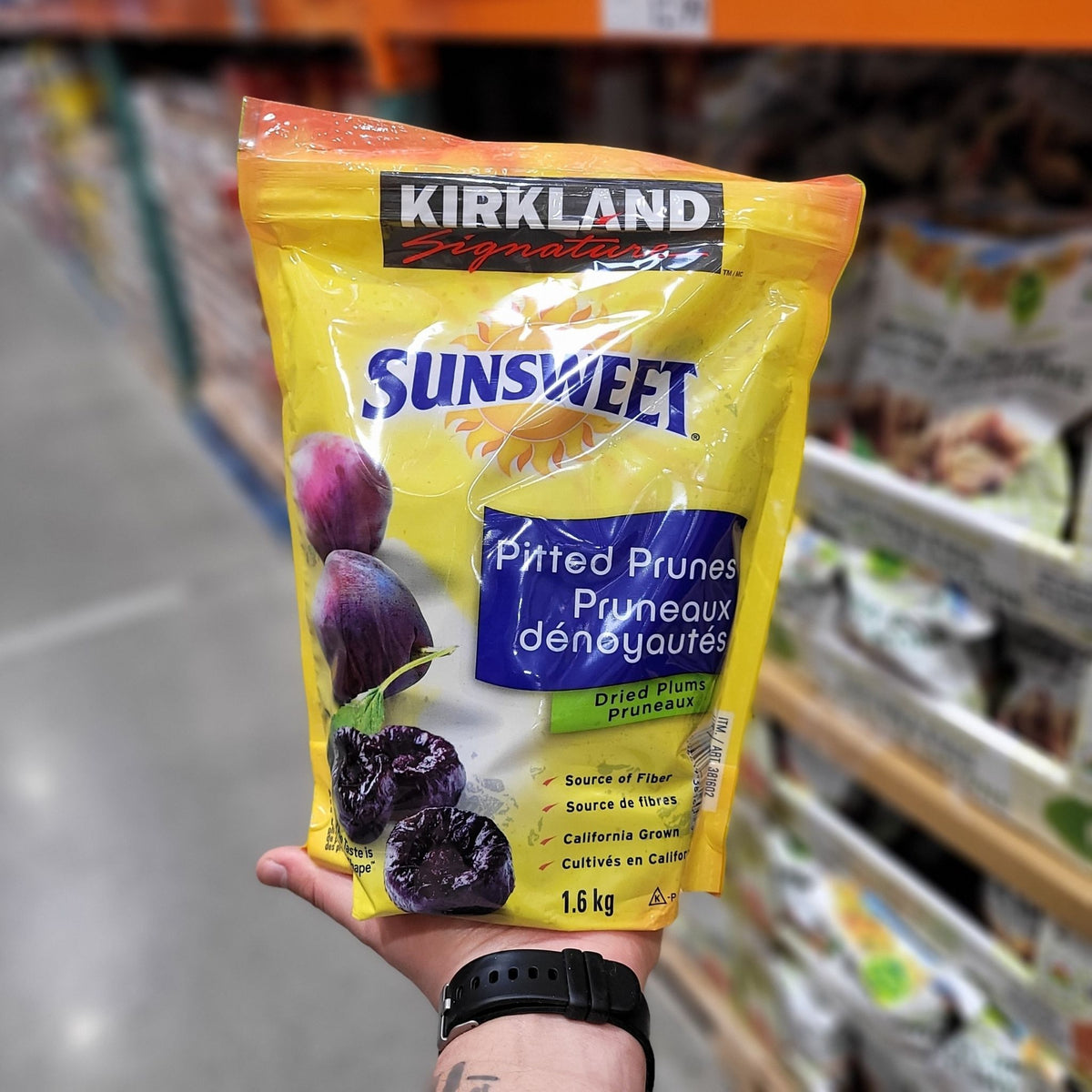 Image of Kirkland Pitted Prunes - 1 x 1.6 Kilos