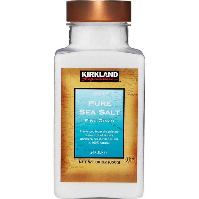 Image of Kirkland Fine Grain Sea Salts - 1 x 850 Grams