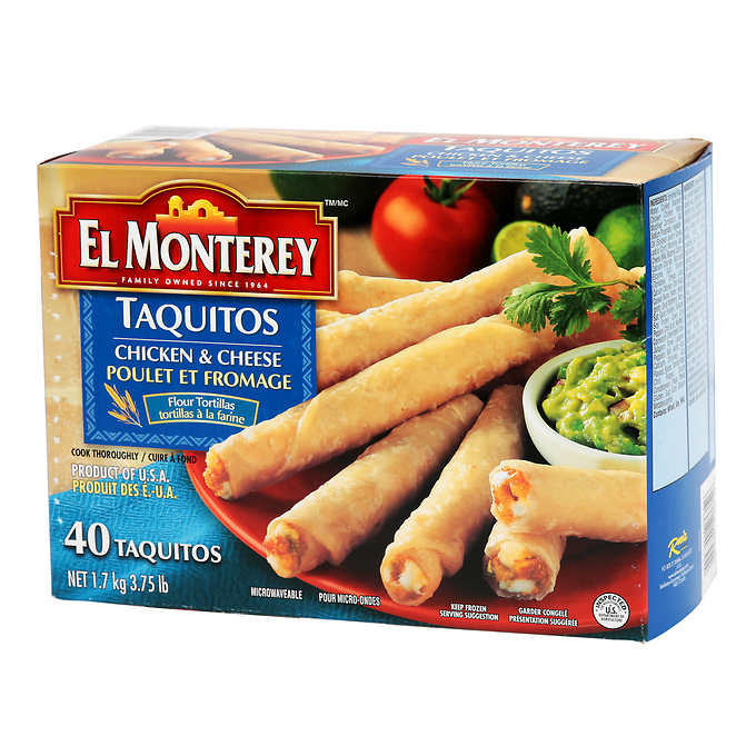 Image of El Monterey Frozen Chicken Taquitos - 1 x 1.7 Kilos