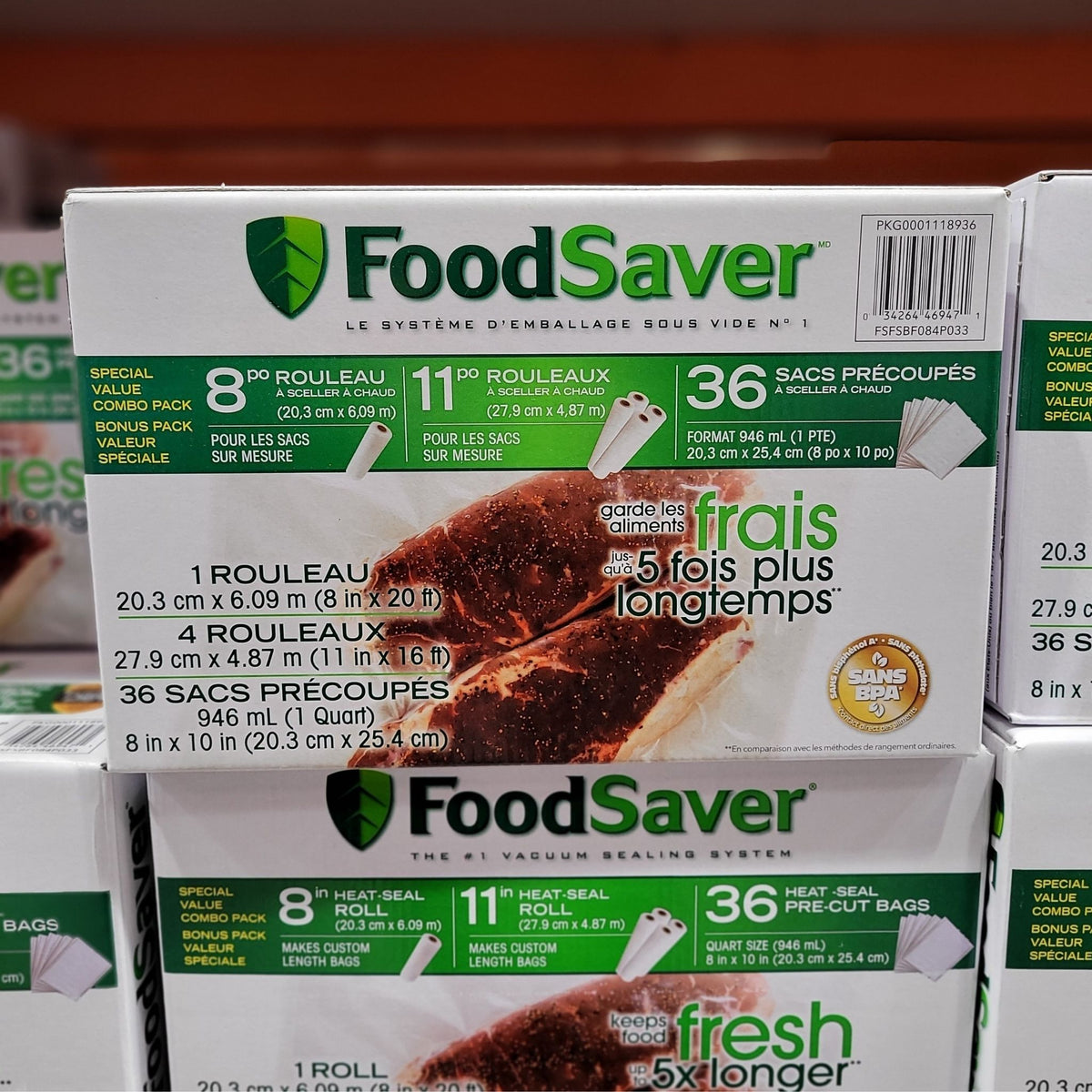 Image of Food Saver Vacuum Rolls and Bags - 1 x 1 Kilos