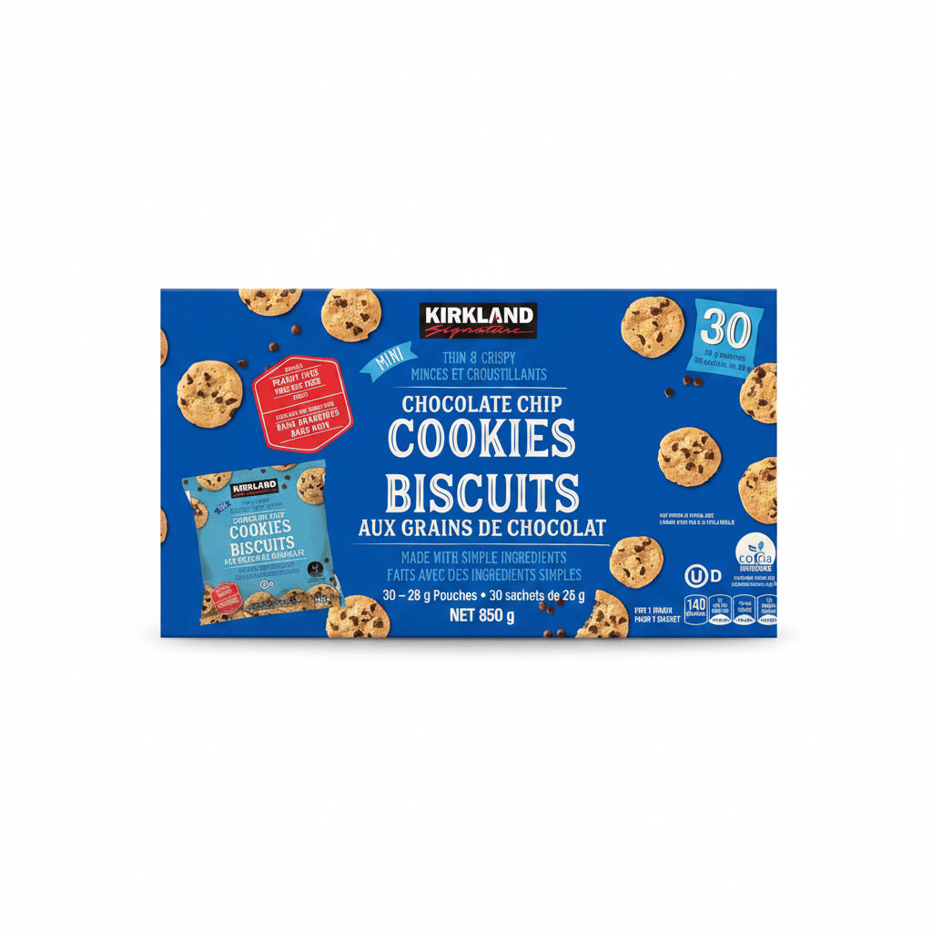 Image of Kirkland Signature Chocolate Chip Cookies 30-Pack - 30 x 28 Grams