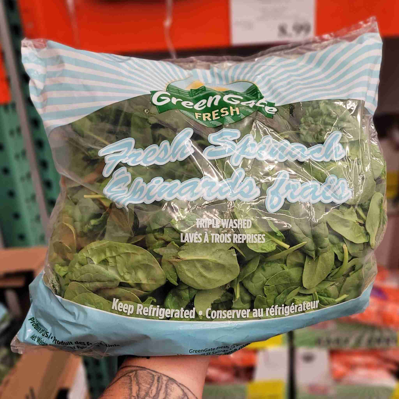 Image of Spinach (ship at your own risk) - 1 x 454 Grams