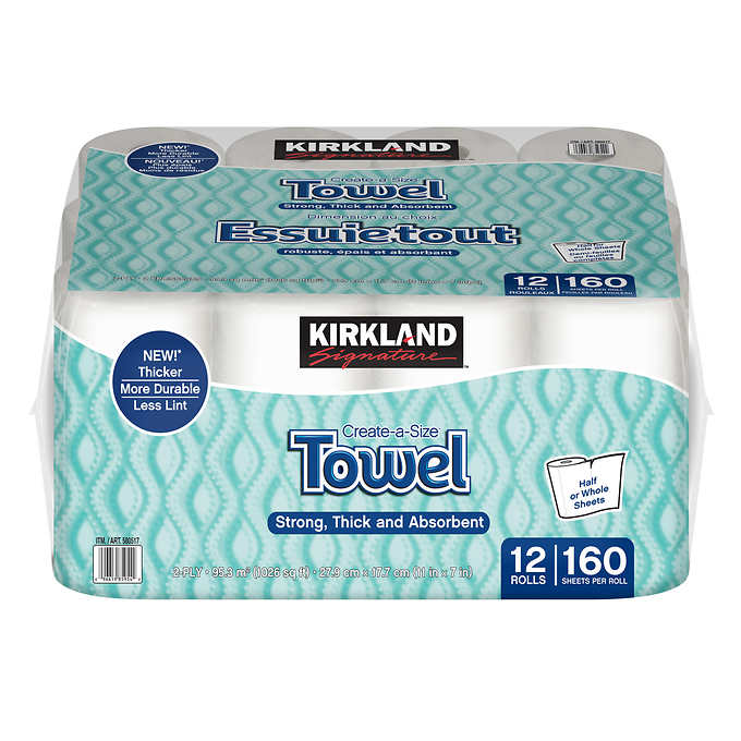 Image of Kirkland Paper Towel Jumbo 12-Pack - 1 x 4.2 Kilos