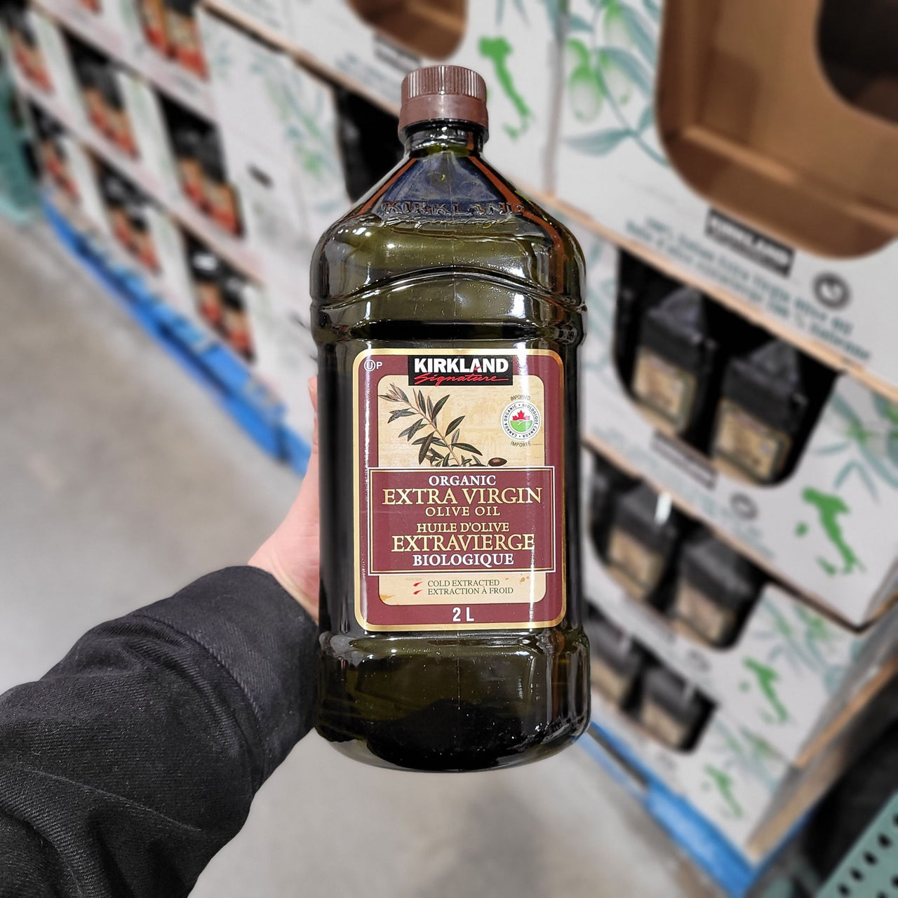 Image of Kirkland Organic Extra Virgin Olive Oil - 1 x 2000 Grams