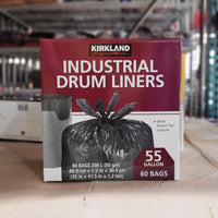 Thumbnail for Image of Kirkland Signature Industrial Drum Liners, Pack of 60 - 1 x 4.9 Kilos