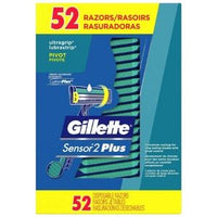 Thumbnail for Image of Gillette Sensor 2 Plus Disposable Razors 52-Pack - 1 x 500 Grams