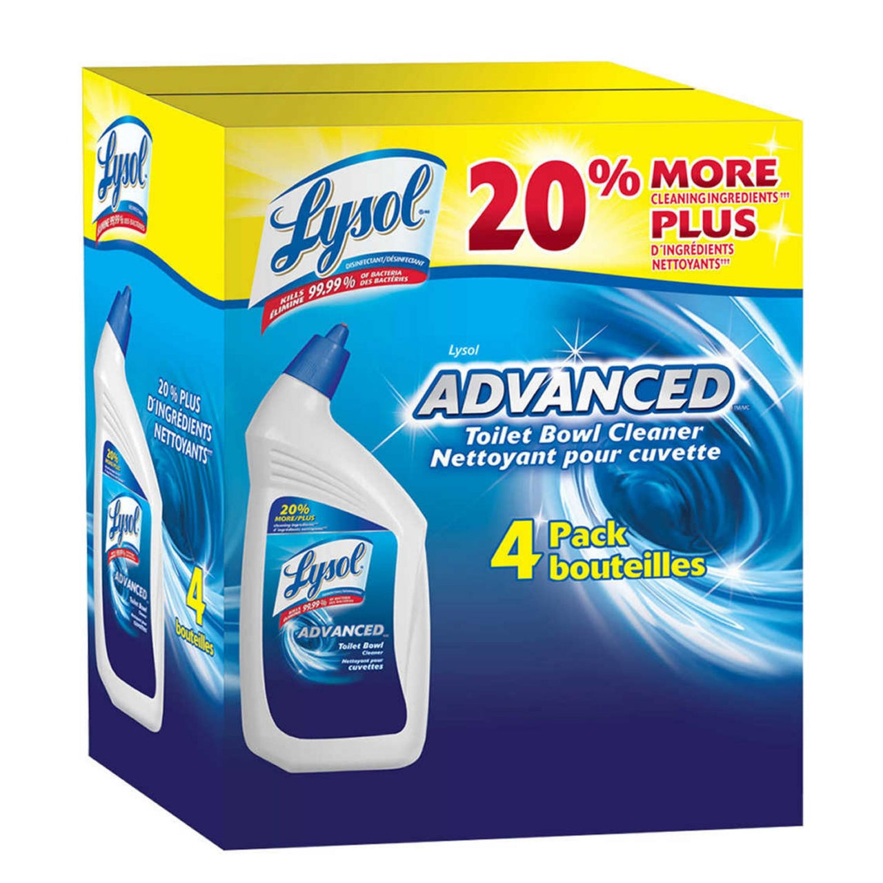 Image of Lysol Advanced Toilet Bowl Cleaner 4-Pack - 4 x  946 Grams
