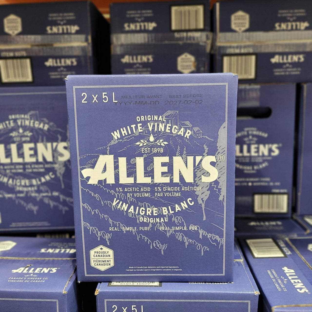 Image of Allen's White Vinegar 2 x 5L - 1 x 10 Kilos